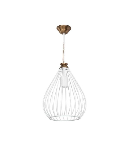 Lampada a sospensione ciondolo Umay ASZ1314 metallo bianco