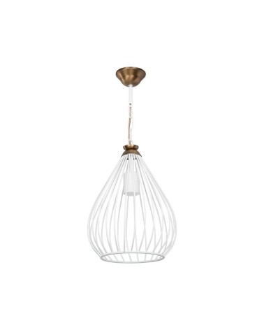 Lampada a sospensione ciondolo Umay ASZ1314 metallo bianco