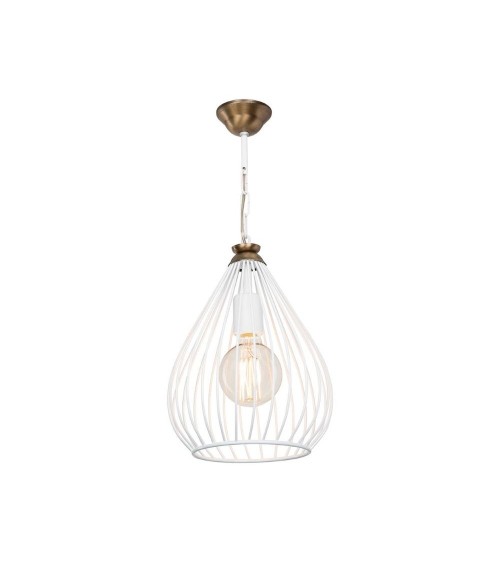 Lampada a sospensione ciondolo Umay ASZ1314 metallo bianco