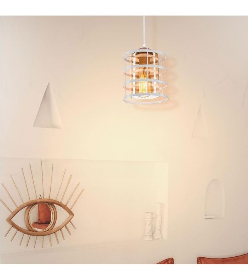 Lampada a sospensione Mira ASZ1261 metallo bianco