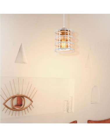 Lampada a sospensione Mira ASZ1261 metallo bianco