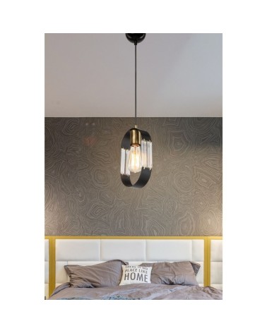 Lampada a sospensione Nova ASZ1136 pendente nero