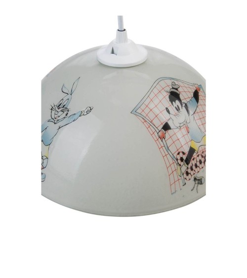 Lampada per cameretta Mufi MDL4164 vetro bianco con disegni