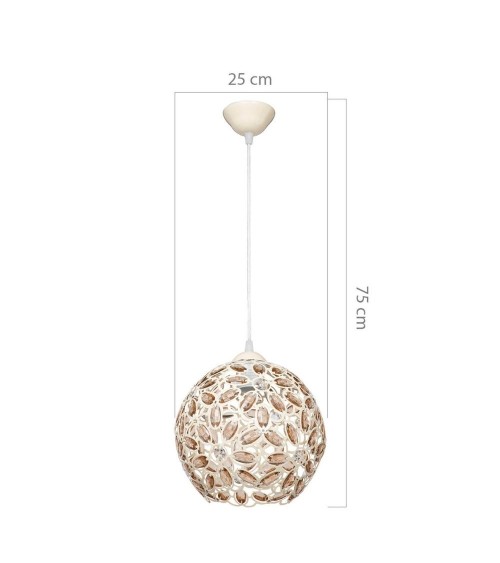 Lampada a sospensione Badem ASZ0993 in vetro soffiato