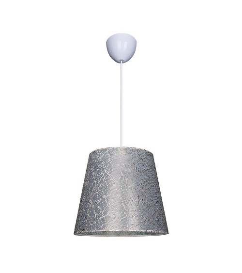 Lampada a sospensione Conic ASZ0777 in tessuto grigio