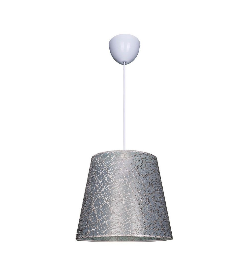 Lampada a sospensione Conic ASZ0777 in tessuto grigio