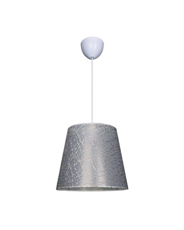 Lampada a sospensione Conic ASZ0777 in tessuto grigio