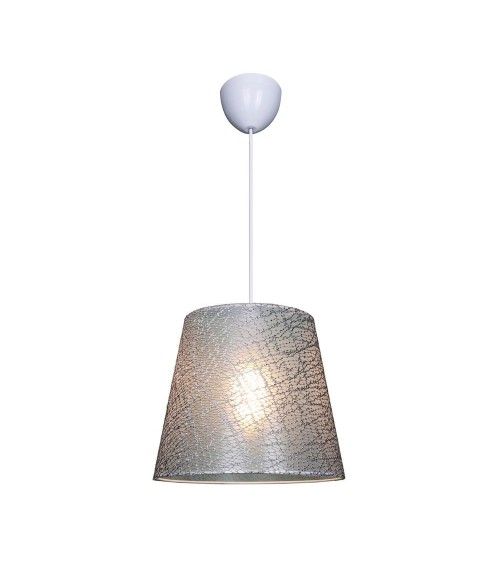 Lampada a sospensione Conic ASZ0777 in tessuto grigio