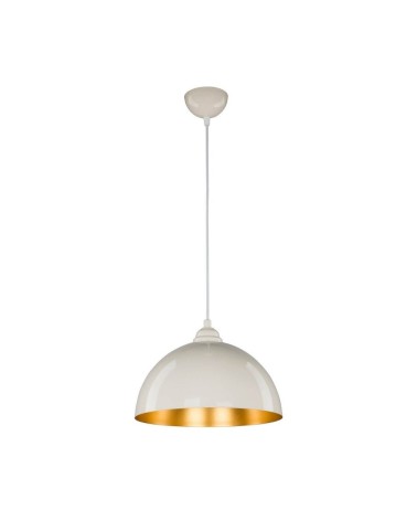 Lampada a sospensione Topak ASZ0948 in metallo bianco