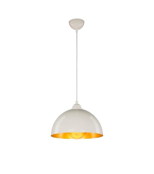 Lampada a sospensione Topak ASZ0948 in metallo bianco
