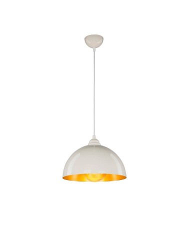 Lampada a sospensione Topak ASZ0948 in metallo bianco