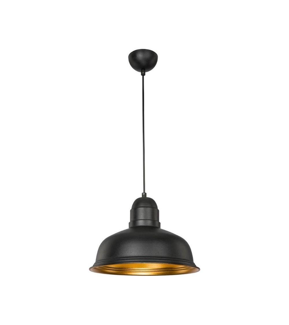 Lampada a sospensione Kumbet MDL3053 metallo nero interno oro