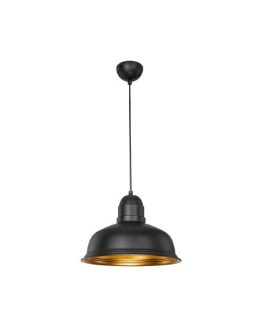 Lampada a sospensione Kumbet MDL3053 metallo nero interno oro