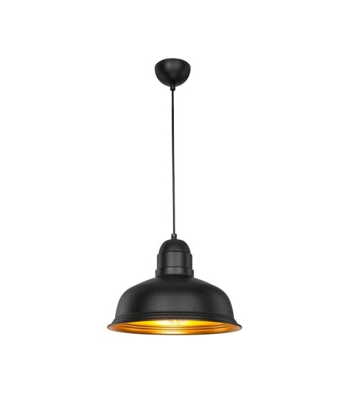 Lampada a sospensione Kumbet MDL3053 metallo nero interno oro