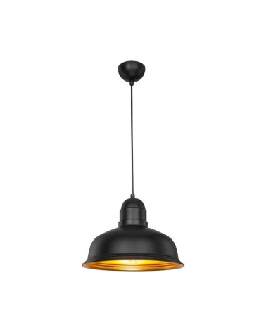 Lampada a sospensione Kumbet MDL3053 metallo nero interno oro