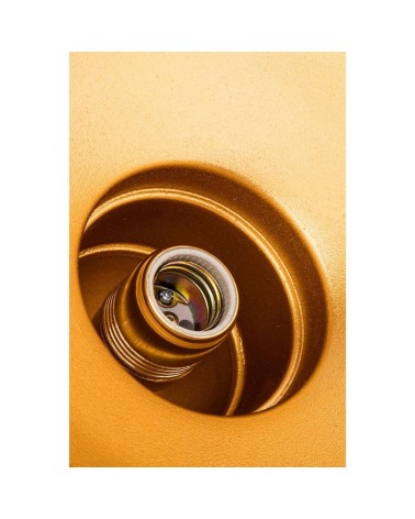 Lampada a sospensione Kumbet MDL3053 metallo nero interno oro