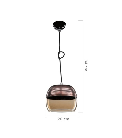 Lampada a sospensione Punto ASZ0856 diffusore bicchiere rovesciato