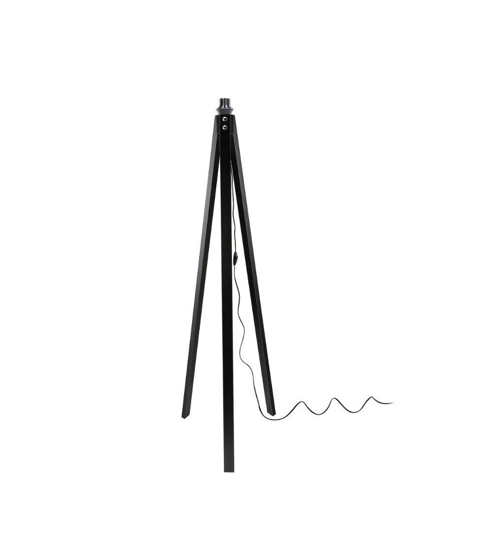 Lampada da terra Deco MDL3010 treppiede legno nero