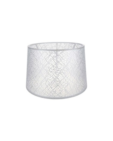 Paralume Deco ASZ1181 tessuto bianco motivo ricamo