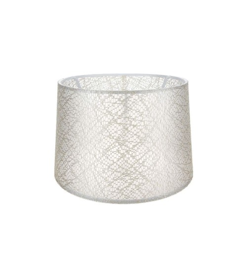 Paralume Deco ASZ1182 tessuto crema motivo ricamo