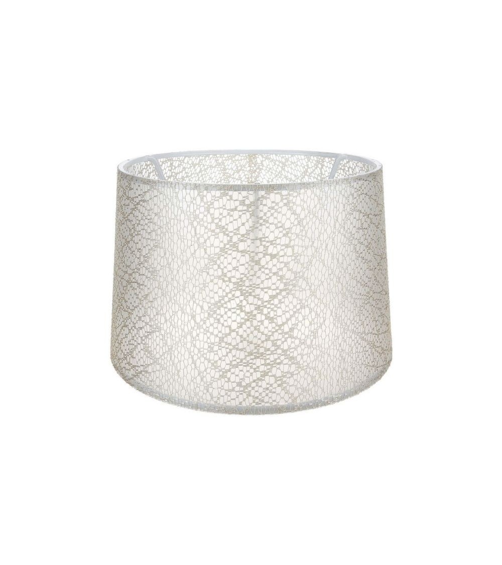 Paralume Deco ASZ1182 tessuto crema motivo ricamo