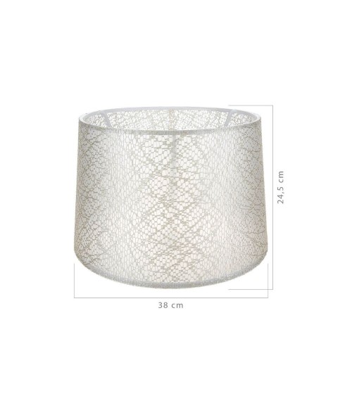 Paralume Deco ASZ1182 tessuto crema motivo ricamo