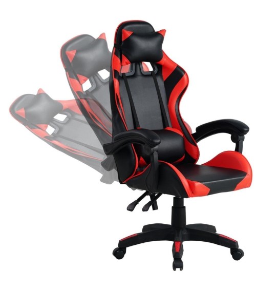 Poltrona gaming Mek rosso nera