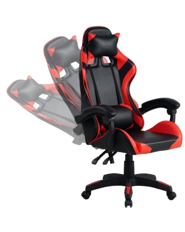Poltrona gaming Mek rosso nera