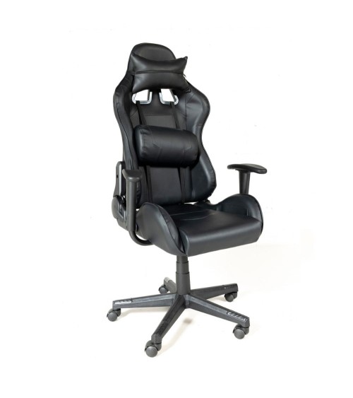 Poltrona gaming Sputnik nera telaio acciaio