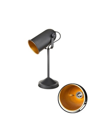 Lampada da tavolo direzionabile Tokyo MDL3636 metallo nero