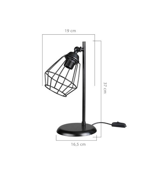 Lampada da tavolo EkinoKs colore nero MDL4266