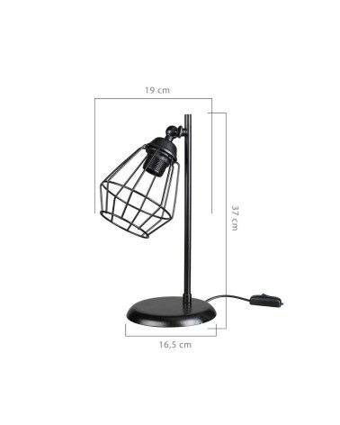 Lampada da tavolo EkinoKs colore nero MDL4266