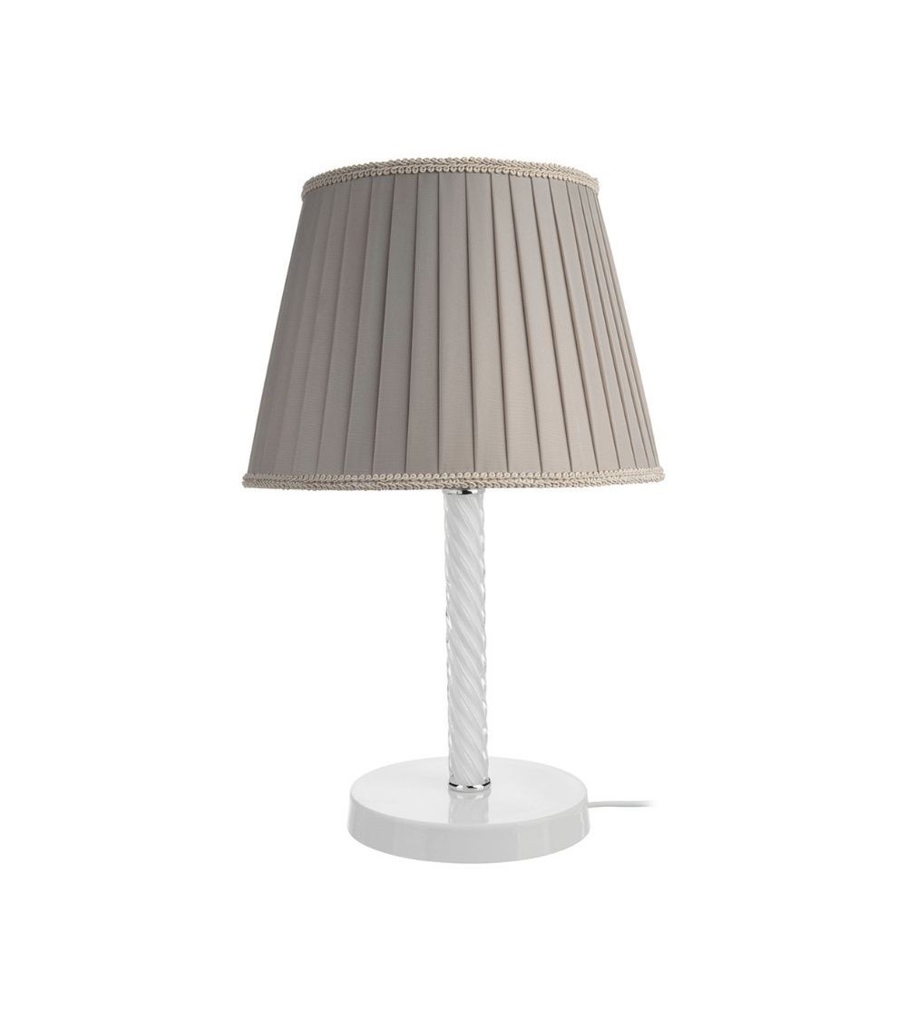 Lampada da tavolo Piray ASZ1277 vetro bianco