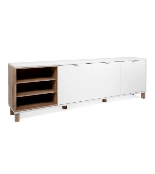 Madia Menorca 57A 3 ante bianco rovere 200x35x64,5