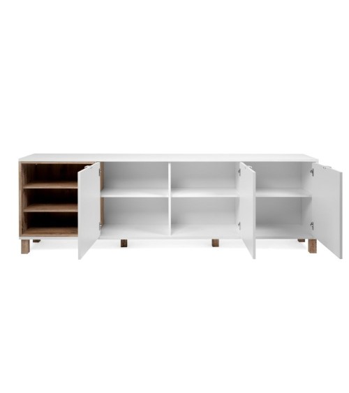 Madia Menorca 57A 3 ante bianco rovere 200x35x64,5