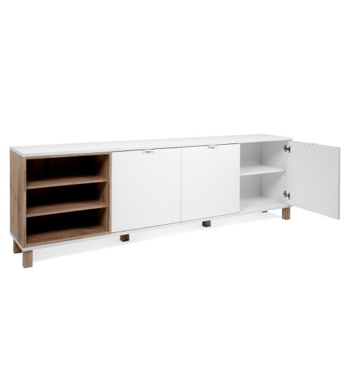 Madia Menorca 57A 3 ante bianco rovere 200x35x64,5