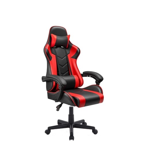 Poltrona gaming Katana rosso nera inclinabile