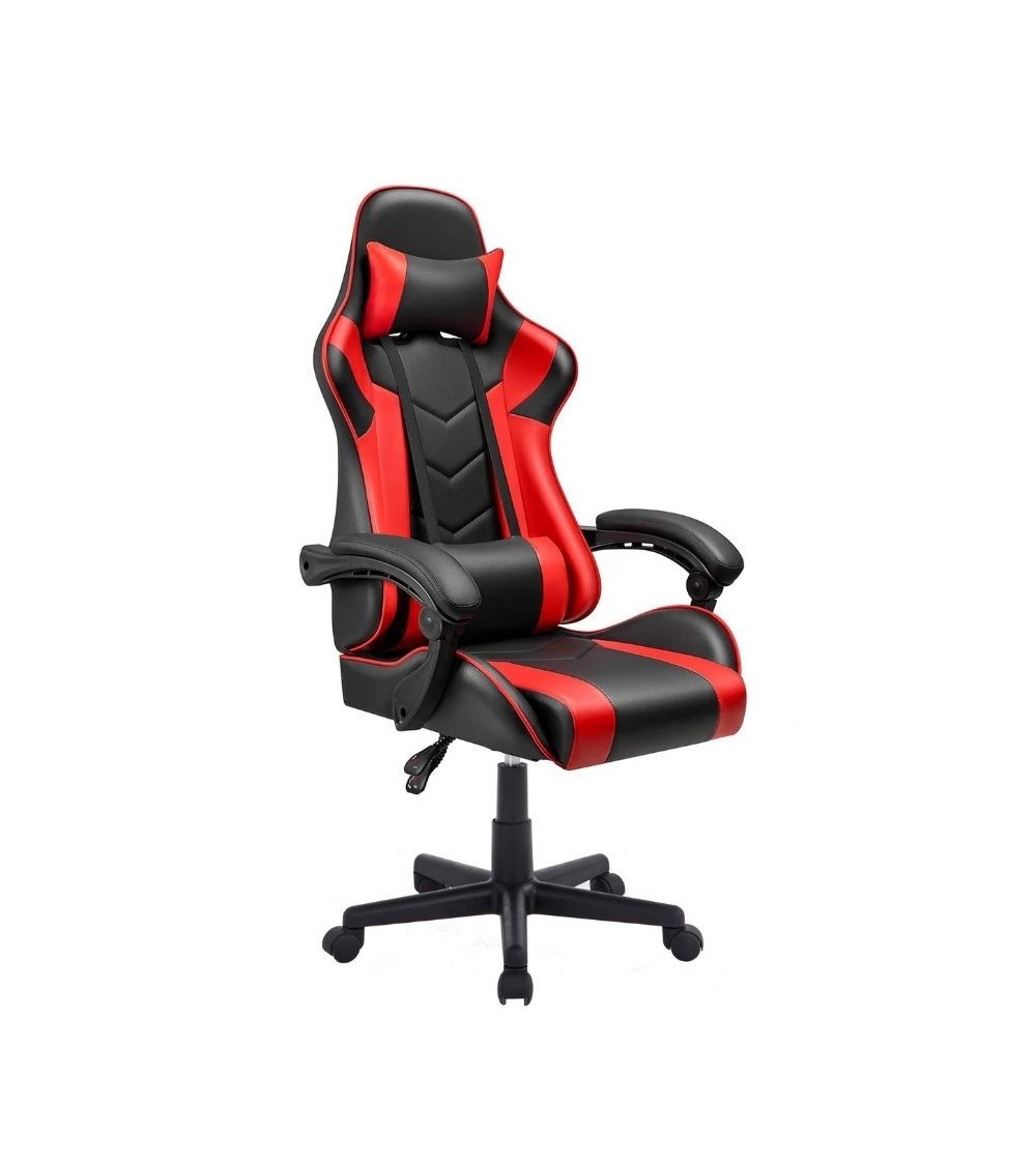Poltrona gaming Katana rosso nera inclinabile