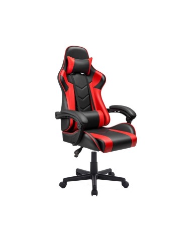 Poltrona gaming Katana rosso nera inclinabile