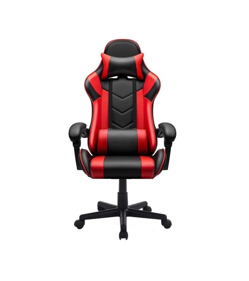Poltrona gaming Katana rosso nera inclinabile