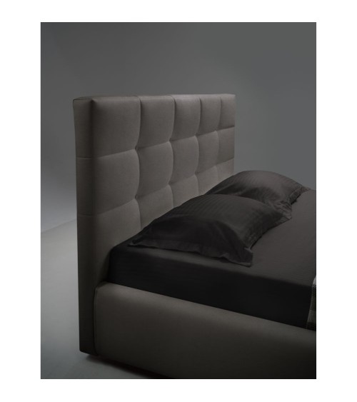 Letto matrimoniale contenitore Napoli tessuto tortora