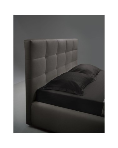 Letto matrimoniale contenitore Napoli tessuto tortora