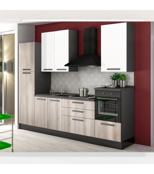 Cucina Petrol 300x216 H antracite bianco gordon