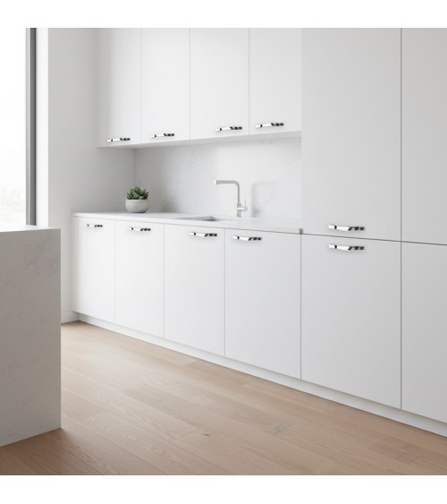 Maniglia plastica cromata per mobile Y801 KP004128CR