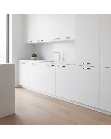 Maniglia plastica cromata per mobile Y801 KP004128CR
