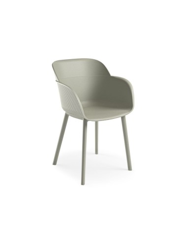 Poltrona Shell-P grigio cemento set 4 pezzi