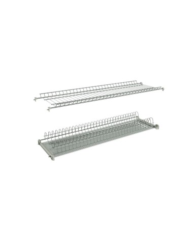 Scolapiatti incasso pensili da 60 cm. con telaio alluminio regolabile