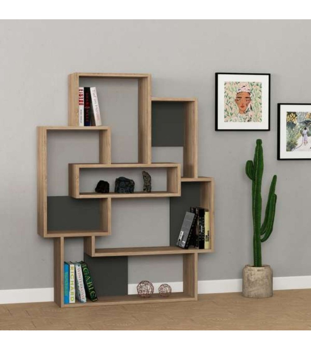 Libreria Barce rovere 101x22x132h