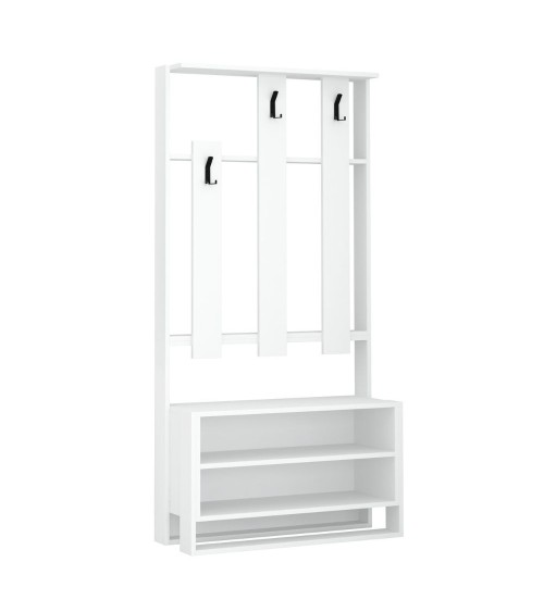 Mobile ingresso Chester bianco 90x36x180