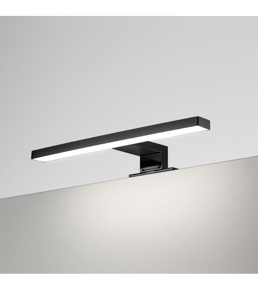 Lampada LED Kyra per bagno 300 mm nera